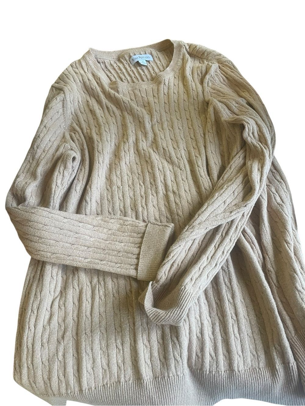 Kim rogers size 1X gold sweater perfect condition see pics